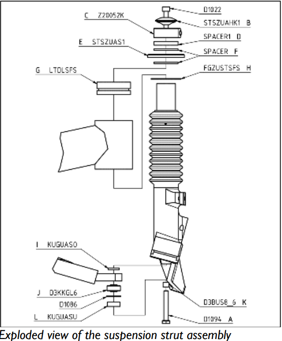 HP Velotechnik Exploded View of Suspension