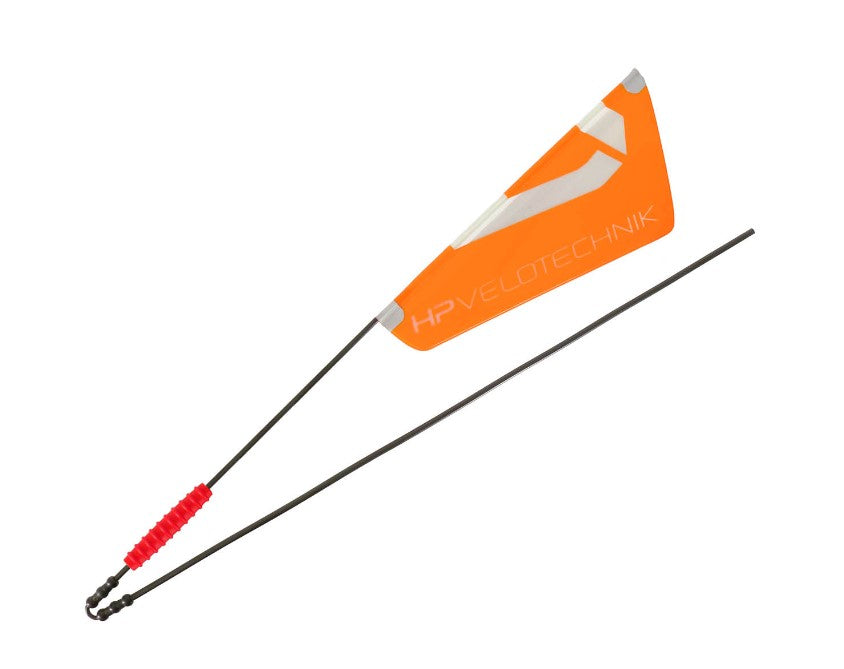 HP Velotechnik Folding 6mm Orange Reflective Safety Flag Studio Image