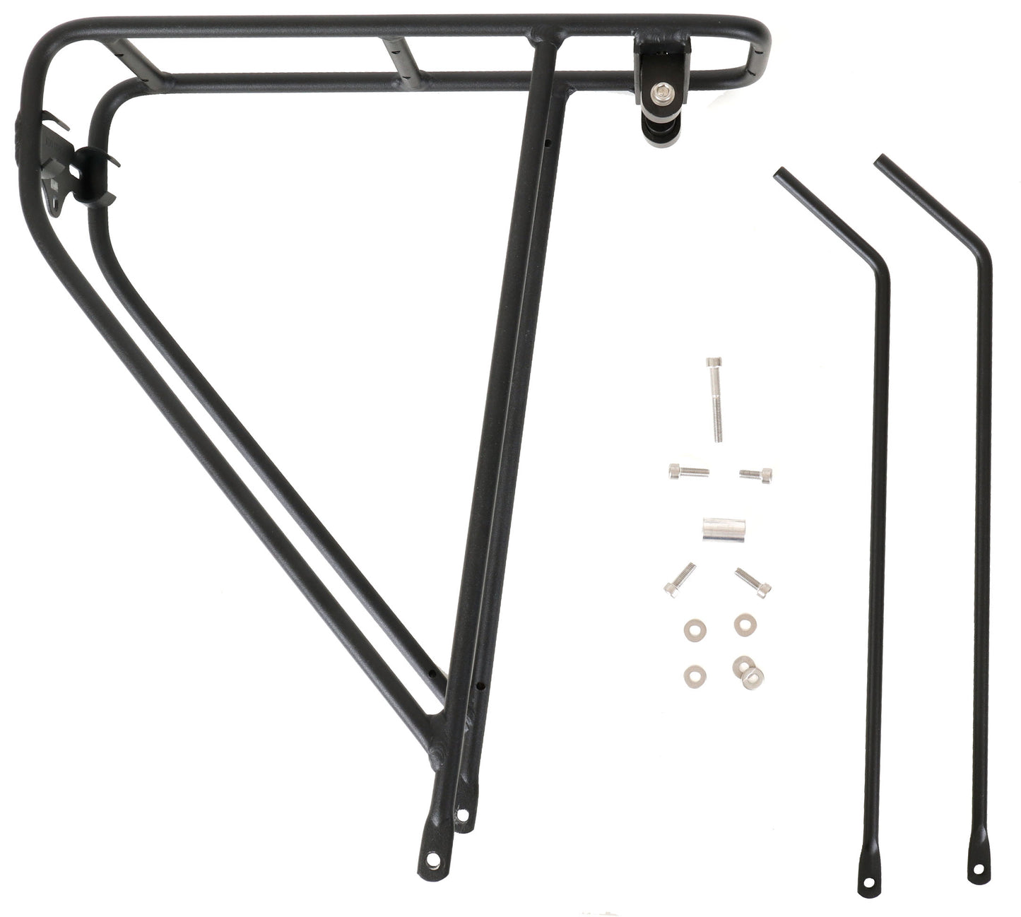 ICE 26 inch Adventure Rigid Rear Rack, studio side view