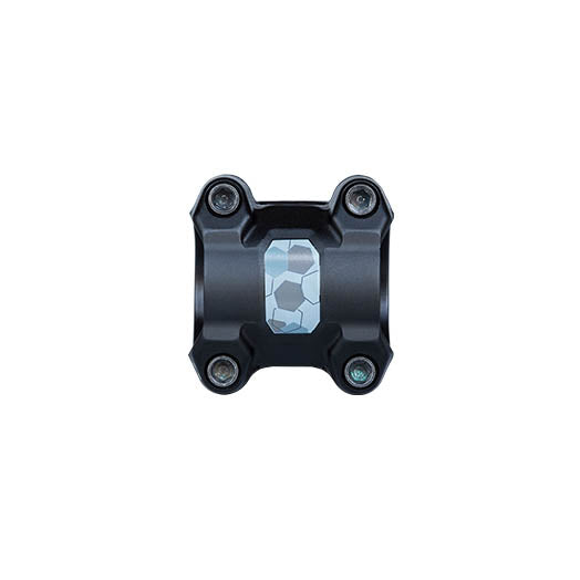 PRO Discover 31.8mm +/-6 Degree Black Stem, studio front view