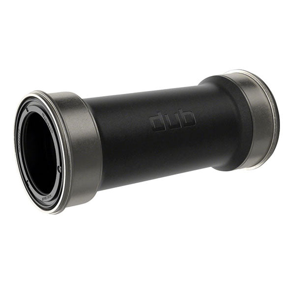 SRAM DUB PressFit 86.5mm Road Black Bottom Bracket studio front and side view