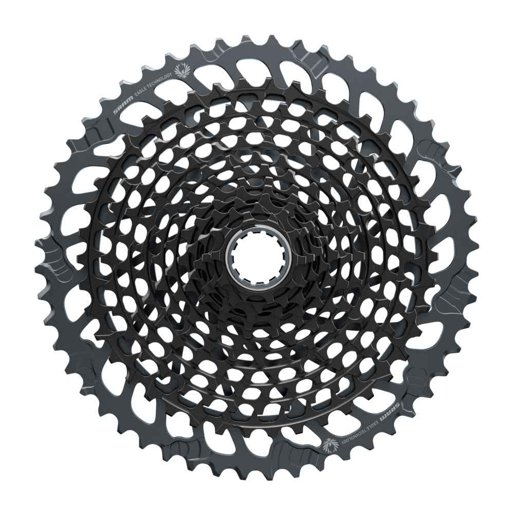 SRAM X01 Eagle XG-1295 12-Speed 10-52t Black XD Driver Cassette studio image top view