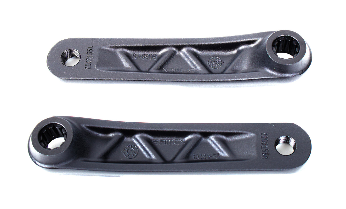 Samox Bosch E3 BNI Spindle 155mm Black w/5mm Offset Crank Arm Set