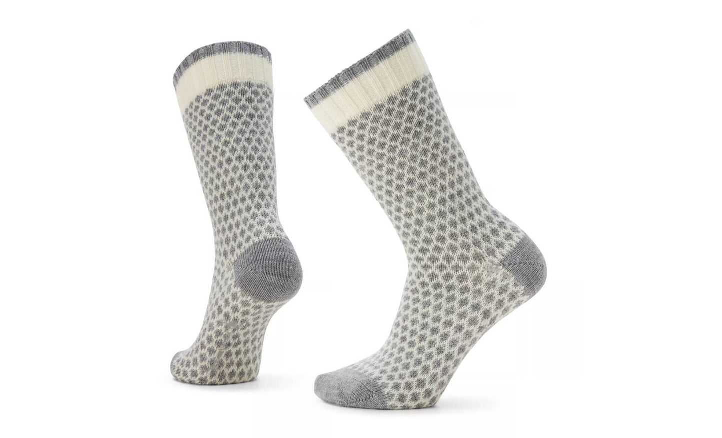 Smartwool Unisex Everyday Popcorn Polka Dot Crew Socks Natural merino wool