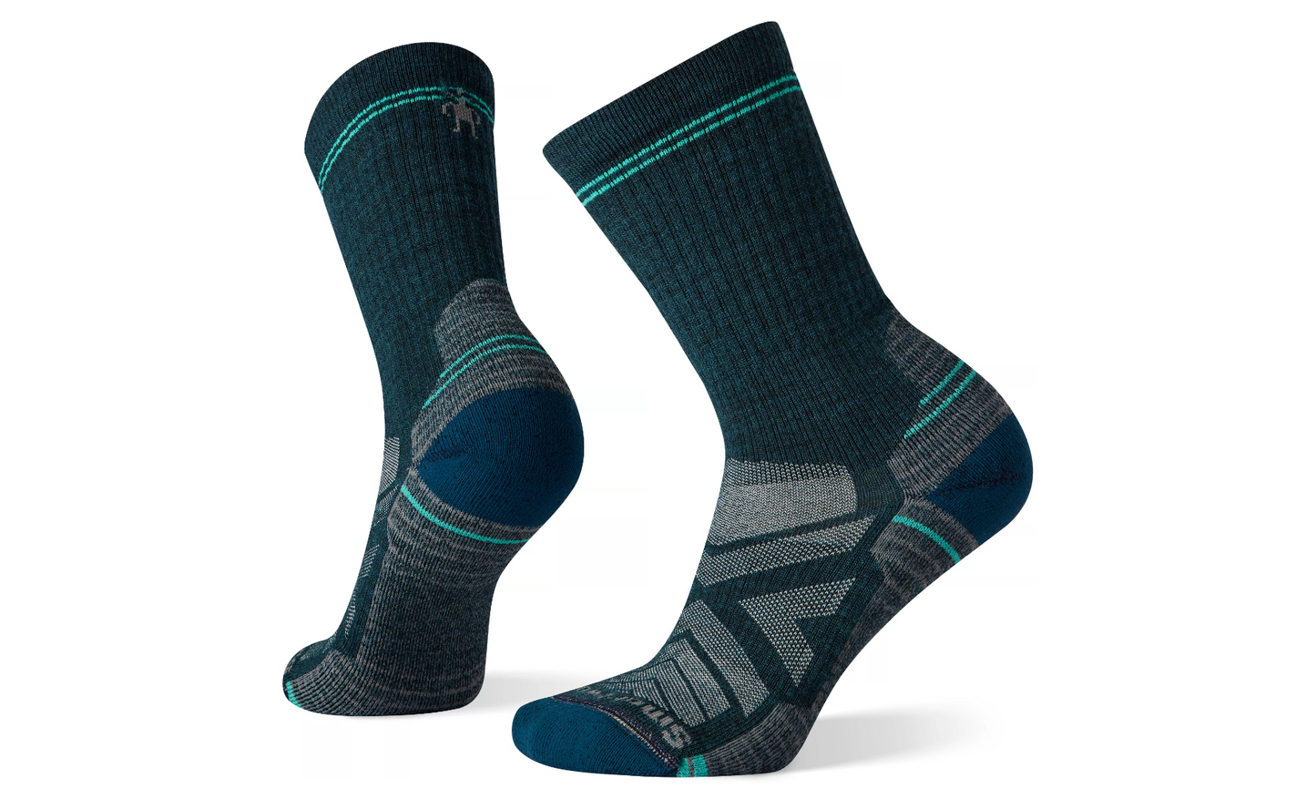 Smartwool Womens Hike Light Cushion Merino Wool Crew Socks Twilight Blue