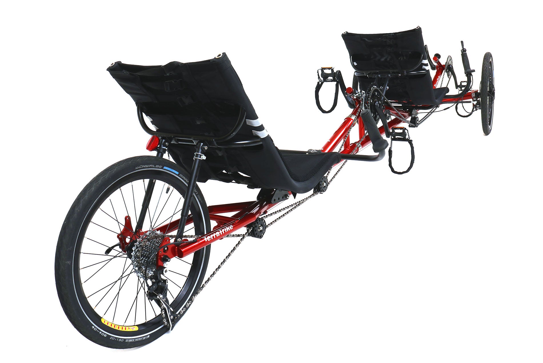TerraTrike Tandem Pro Sparkle Copper Recumbent Trike – Hostel Shoppe