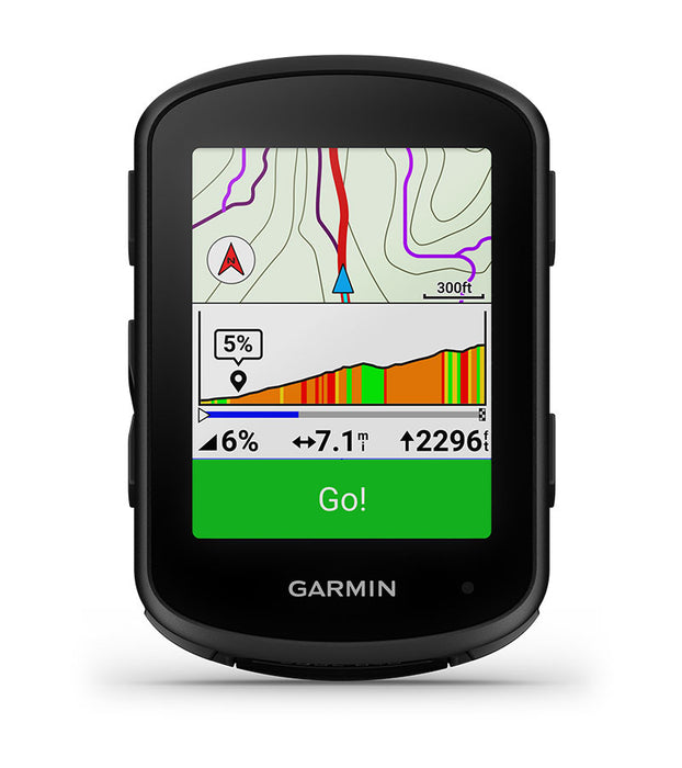 Garmin Edge 840 GPS Bike Computer Studio Image Map Front Facing