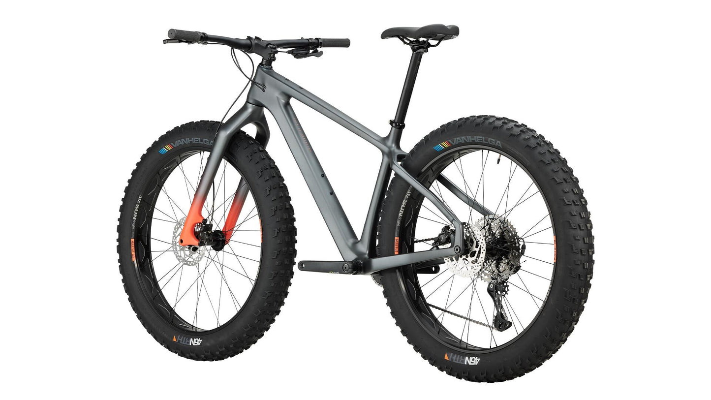 Salsa Cycles Beargrease Carbon Cues 11 27.5" Gray Fat Bike snow winter mountain bicycle