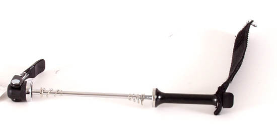 HP Velotechnik Upper Quick Release Seat Lever with Velcro Strap on a white background