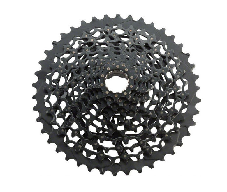 SRAM XG-1175 11 Speed 10-42t Black For XD Driver Body Cassette top down view