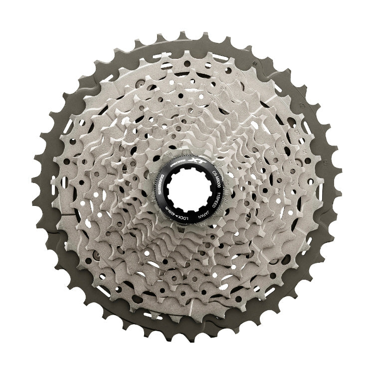 Shimano Deore XT CS-M8000 11 Speed 11-42t Cassette top down view