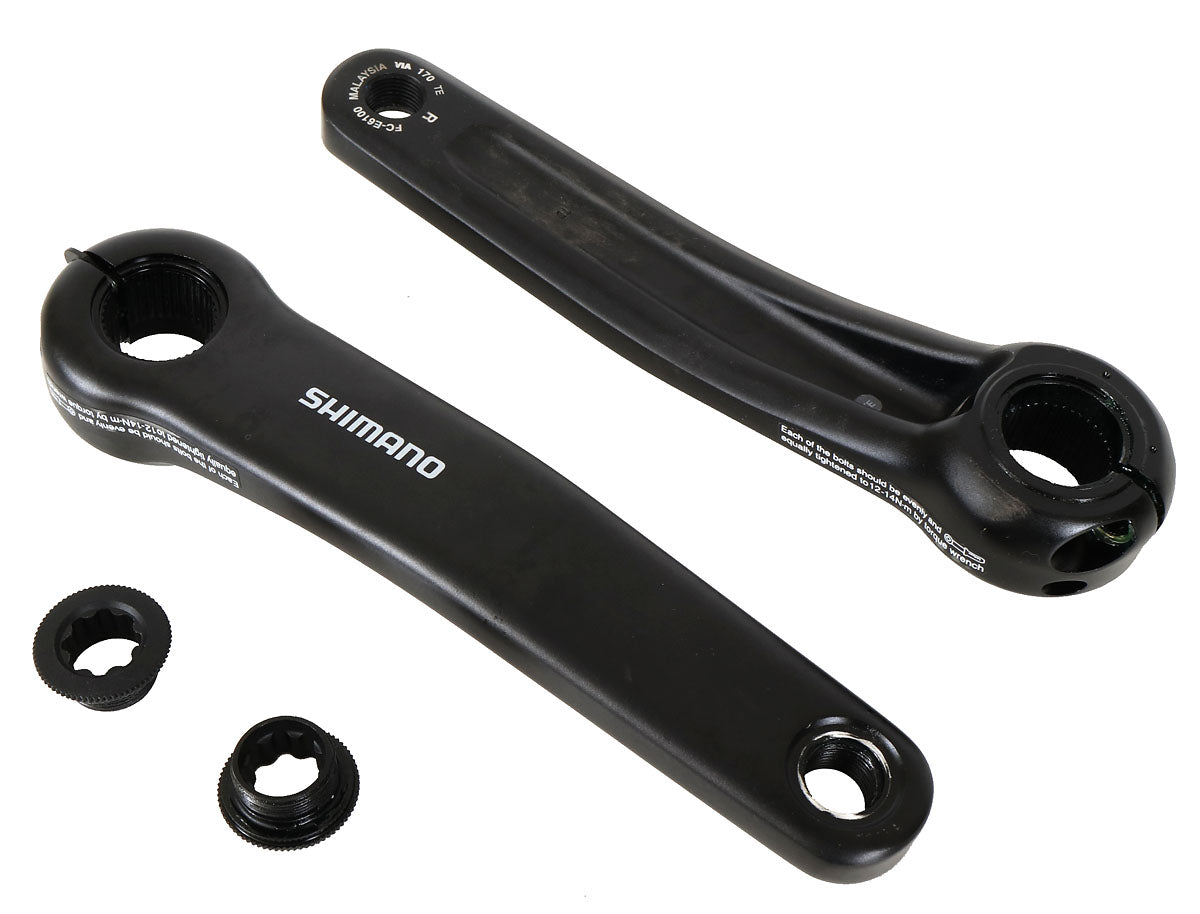 Shimano Steps FC-E6100 170mm Black Crank Arm Set – Hostel Shoppe