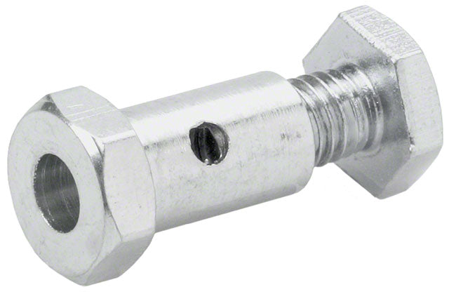 Sturmey Archer Pinch Bolt side view, showing the bolt and threads, silver.