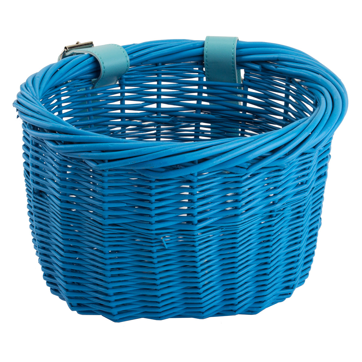 Sunlite Willow Bushel Basket BLUE 13x8x9 in