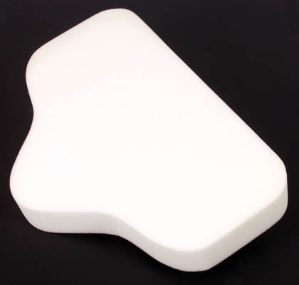 Volae Seat Pad For Original And Comfort Mesh Seats on a black background showing the white seat pad.