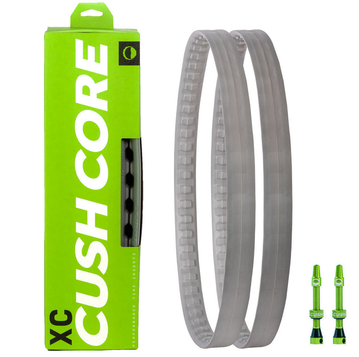 CushCore XC Tire Inserts Set 29" Pair, Includes 2 Tubeless Valves
