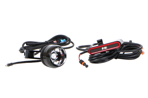 Catrike Supernova light kit with MINI 2 headlight and TL3 PRO taillight studio image front