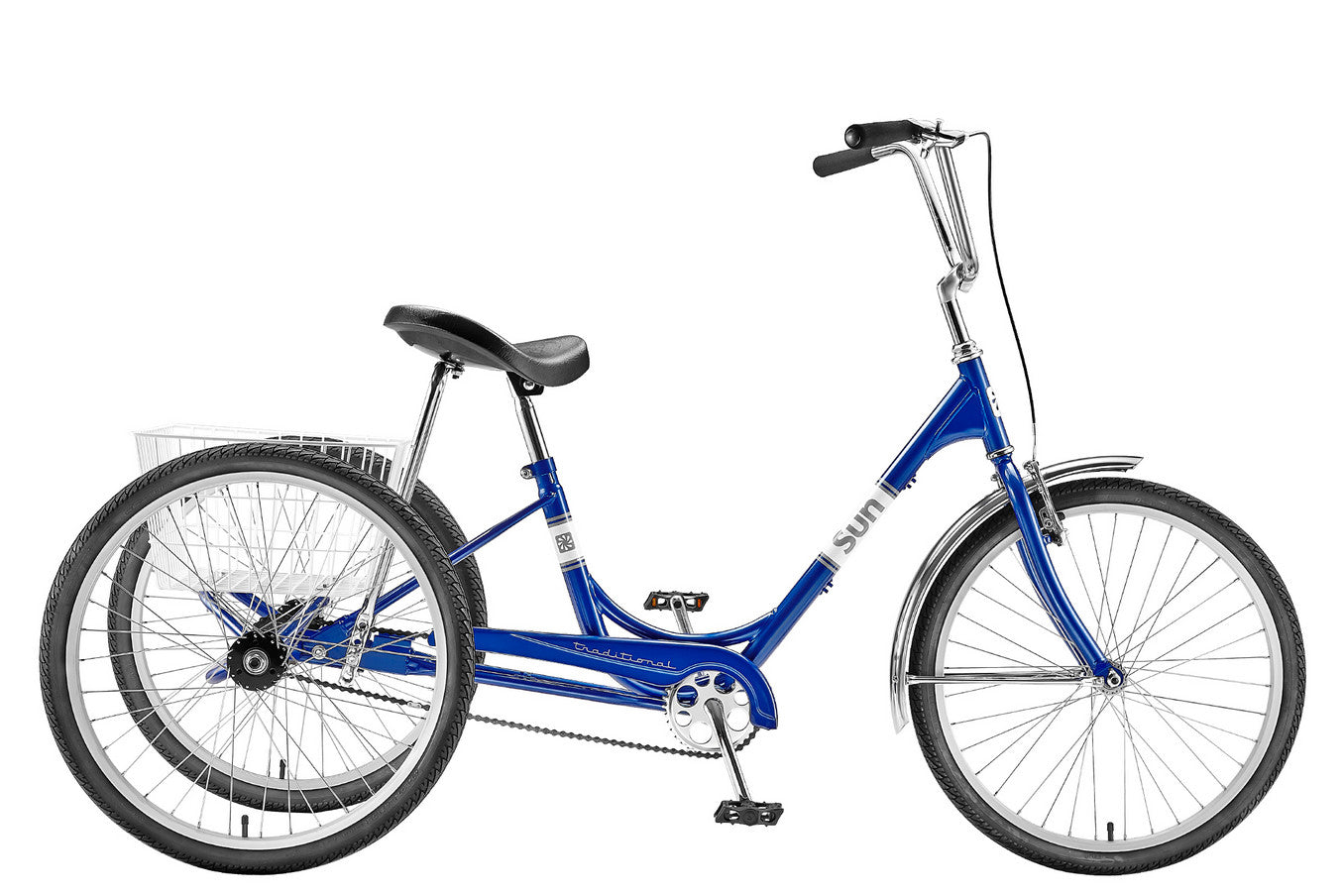 Sun Bicycles Traditional Trike 24, Blue Metallic Sun Bicycles Traditional Trike 24, Blue Metallic