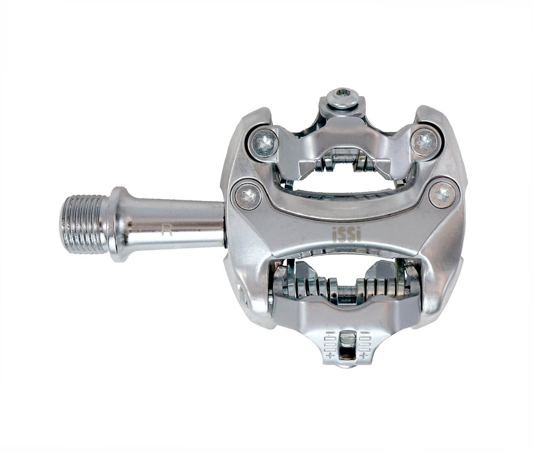 iSSi Flash II Dual Sided 9/16 Inch Silver Aluminum Clipless Pedals