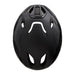 Studio top down view of black Lazer Vento Kineticore road helmet showing five vent holes on top and adjustment dial on back