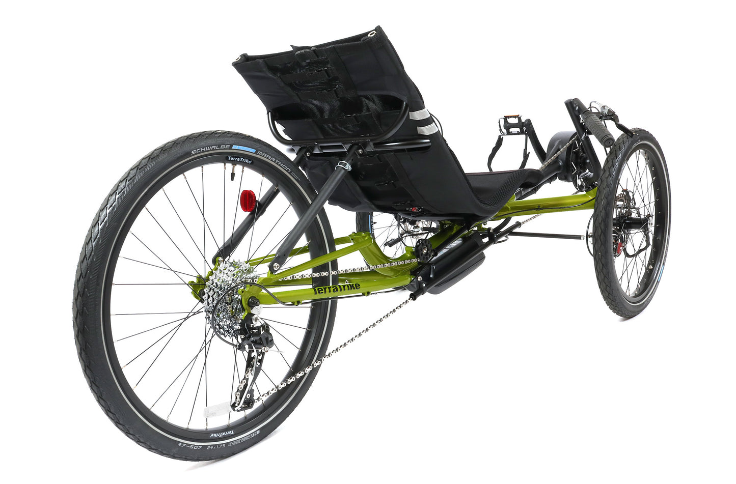 TerraTrike EVO Electric Green Recumbent Trike
