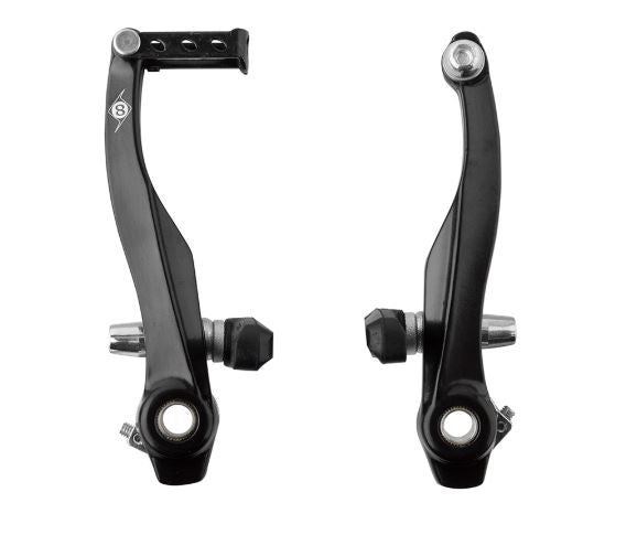origin8 Classic V-Brake Caliper 101mm Black you can see both the left and right caliper assembly.