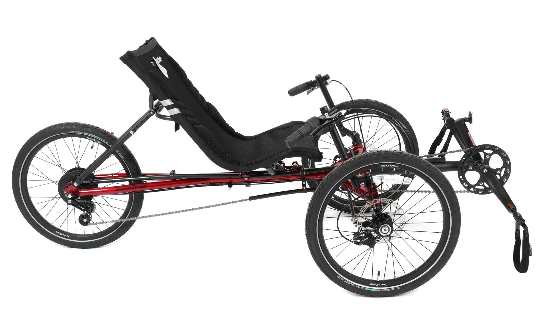 TerraTrike Traveler Candy Apple Red Recumbent Trike – Hostel Shoppe