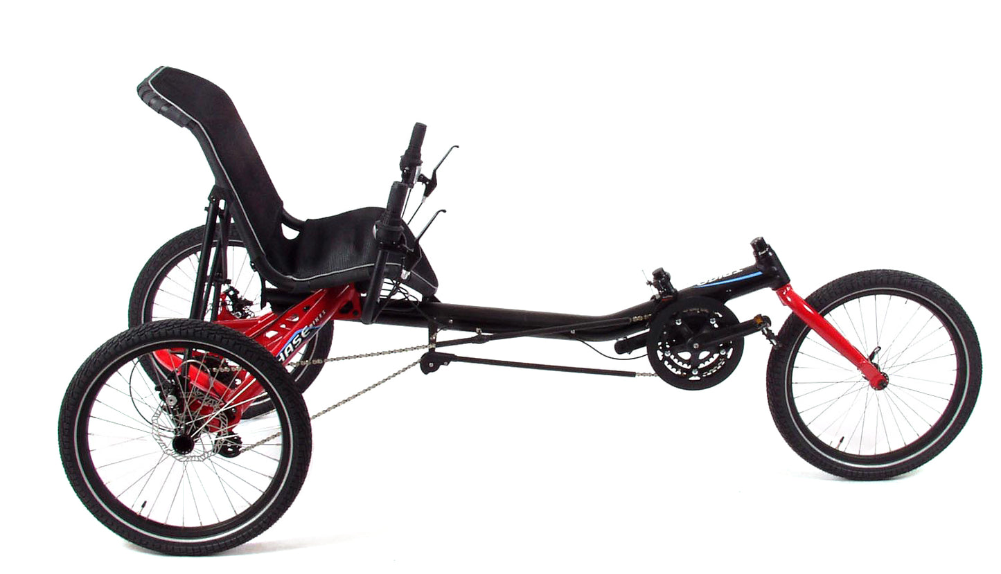 Hase Trigo USS 24 Speed w/Chainguard Red Recumbent Trike