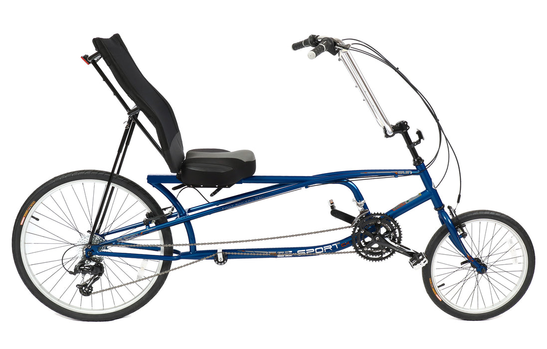 Sun Seeker EZ-Sport CX  26/20 Recumbent Bike Lemans Blue