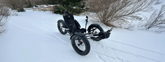 Hostel Shoppe's Limited Edition Azub Ti-Fly X sits in a snowy setting.