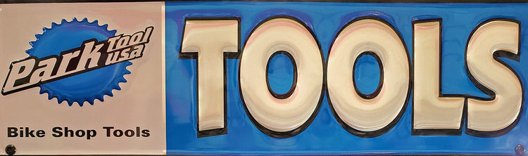 Image of a Park Tools Bike Shop sign.
