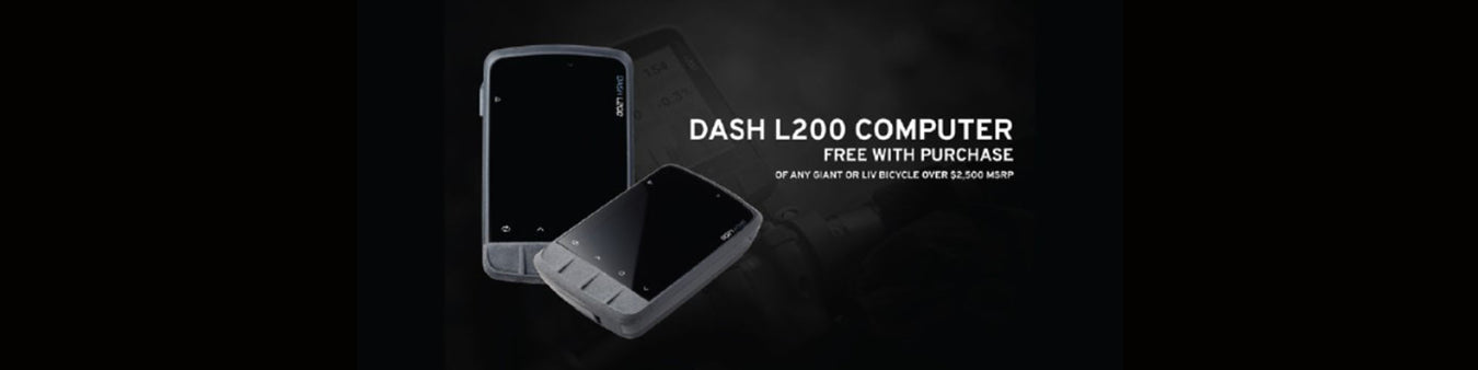 Get a FREE Dash GPS with a Giant or Liv Bike over $2,500