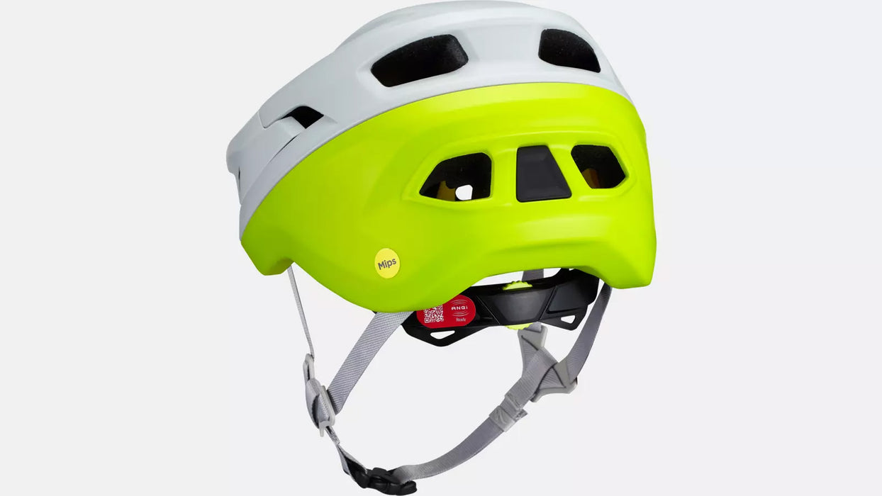 specialized camber helmet dove grey hyper studio back image
