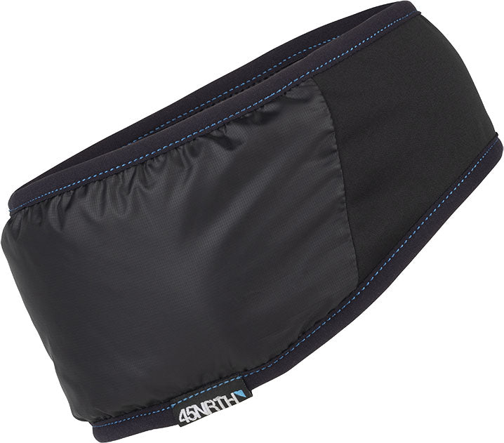 45NRTH 2024 Lavalup Insulated Black Headband, studio side view