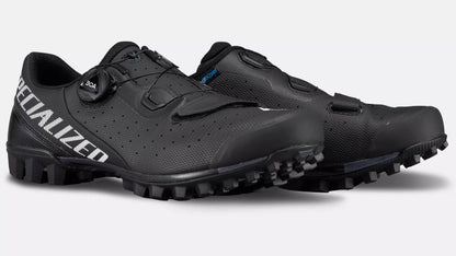 Specialized Recon 2.0 Black Mountain Bike Shoes pair studio image quarter side