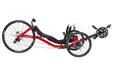 Catike 700 Recumbent Trike  right side view in Lava Red color