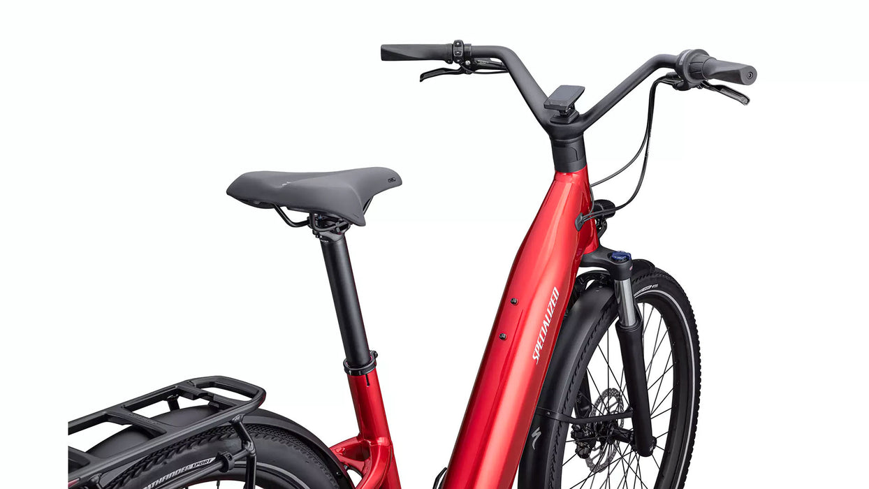 Specialized Turbo Como electric assist 3.0 IGH bike cruiser townie path Red Tint / Silver Reflective