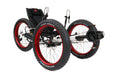Azub Fat Shimano Cues EP801 electric assist White Recumbent Trike front quarter view