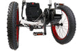 Azub Fat Shimano Cues EP801 electric assist White Recumbent Trike front view
