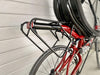 Azub Rear Bike Rack, rear quarter view shown on bike