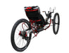 Azub Ti-Fly X Shimano EP6 Cues Di2 Pearl Grey Recumbent Trike With 630 Wh Battery studio image back right quarter view