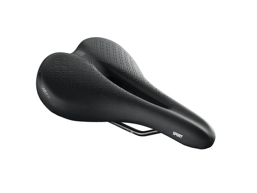 Bontrager Sport Womens Bike Saddle, studio front quarter view