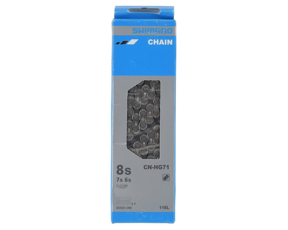 Shimano CN-HG71 E-Bike Chain Silver 6-8 Speed 116 Links Studio Image