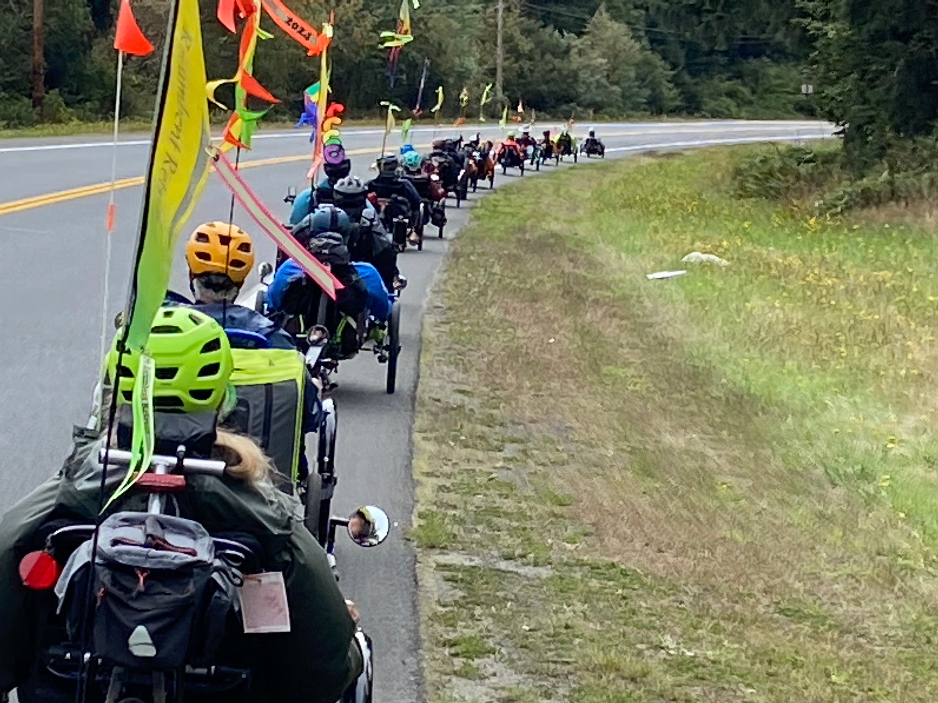 Group ride for recumbent riders from Fort Stevens to Fort Clatsop