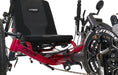 Catrike 5.5.9. Recumbent Trike Rocket Raspberry, studio front detail view