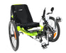 Catrike Demo Dumont Compact Recumbent Trike Eon Green, Studio Front Quarter View