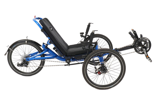 Catrike Used 2022 Villager Electric Blue Trike, studio side view