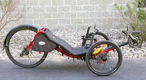 Catrike Used Pre-2019 Expedition Lava Red, side view