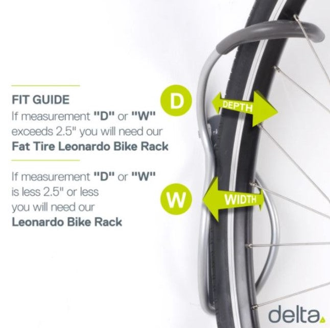 Delta Leonardo Bike Storage Hook Fit Guide Image