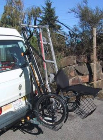 Draftmaster Auto Rack HR-1D Trike - 1 1/4" Hitch Image on White Van